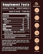 FORTISCA Mushroom Coffee, 6-in-1 Instant Mushroom Coffee Blend with Cordyceps, Reishi, Lion’s Mane, Turkey Tail, Shiitake & King Trumpet, Smooth Low-Acid Coffee for Balanced Energy & Focus, 210g