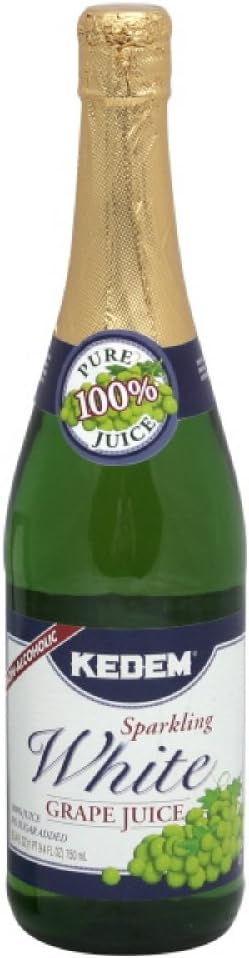 Kedem Juice Sparkling White Grape,25.4000-ounces (Pack of4)