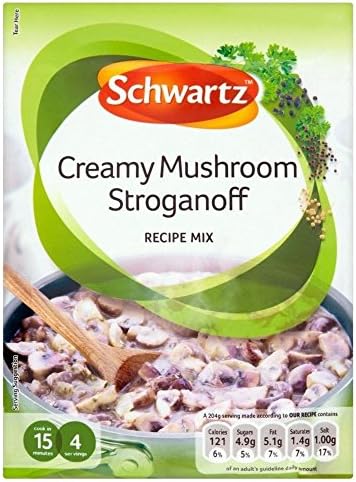 Schwartz Creamy Mushroom Stroganoff Recipe Mix (35g) - Pack of 6