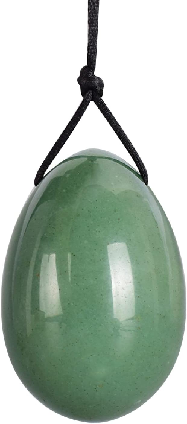Jade Yoni Egg Massage Wand Gift Boxes Set Natural Crystal Drill Aventurine Ball Kegel Exercise Tool,45x30 Mm