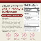 SideDish & Primal Gourmet Uncle Ronny's BBQ Sauce - Pack of 1 – Refined Sugar Free, Seed Oil Free BBQ Sauce with All-Natural Ingredients – Gluten & Dairy Free Paleo-Friendly Barbecue Condiment