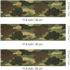 3 pcs Camouflage Cake Strips Edible birthday cake strips, cake side borders, Icing Sheets 2.7X11.8