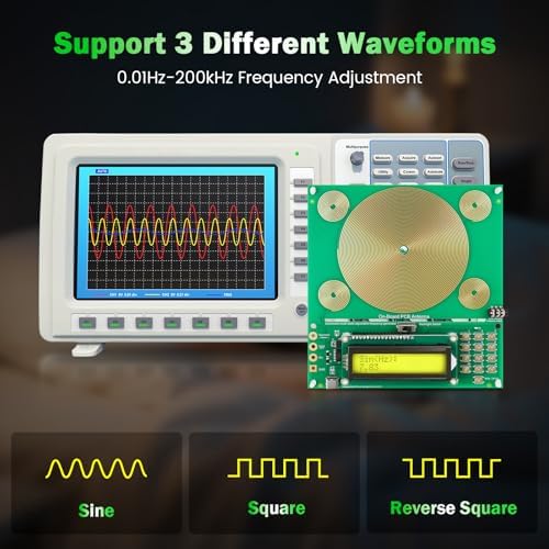 Adjustable Frequency Generator for Healing | Schumann Resonance Pulse Generator 7.83Hz Nature Sine Wave Resonator Sound Frequency Devices for Sleep Therapy(0.01Hz-200000Hz)