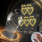 Natural Latex Condoms, Multi Textures 3-in-1 (Dotted, Ribbed, Smooth) - Enhanced Sensation and Stimulation, Comfort Extra Lubricated, Reliable & Safe, for Couple Pleasure, 12 Counts