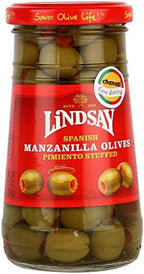 Lindsay Spanish Manzanilla Olives, Pimiento Stuffed 5.75 Oz (Pack of 3)