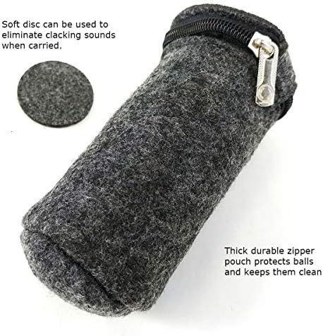 Top Chi 1 lb. 1.5 Inch Solid Stainless Steel Baoding Balls with Carry Pouch. Non-Chiming Chinese Health Balls for Hand Therapy, Exercise, and Stress Relief