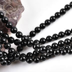 Natural Black Onyx Beads for Jewelry Making 12mm Round Semi Precious Gemstone 15 inch(31-32pcs/strand)