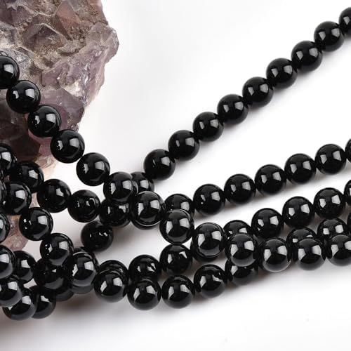 Natural Black Onyx Beads for Jewelry Making 12mm Round Semi Precious Gemstone 15 inch(31-32pcs/strand)