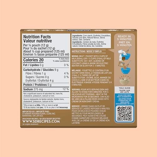 Simply Desserts Vanilla Instant Pudding, Sugar-Free, 6-Pack – Healthy Dessert, Keto Snacks, Vegan & Diabetic-Friendly, Kosher, 1.7 Oz Ea