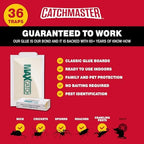 Catchmaster Max-Catch Mouse & Insect Glue Trap 36pk, Mouse Traps Indoor for Home, Sticky Pest Control Adhesive Tray for Catching Bugs, Bulk Classic Glue Boards