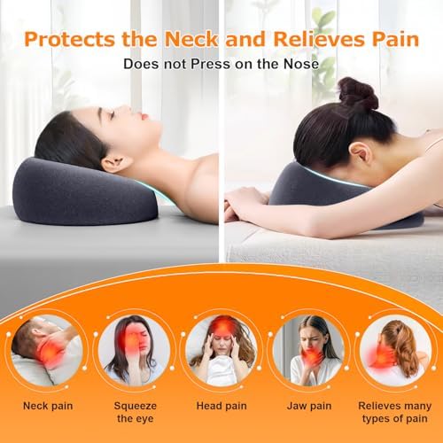 Face Down Pillow Massage Prone for Bed Sleeping,Massage Headrest Face for Bed,Stomach Sleeping,BBL Pillow After Surgery Post-Eye Surgery Recovery