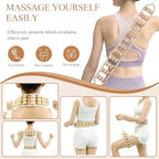 4Pcs Wood Therapy Massage Tools Lymphatic Drainage Massager Wooden Massager Body Sculpting Tools for Maderoterapia,Anti-Cellulite,Pain Relief(4-in-1 Massager)