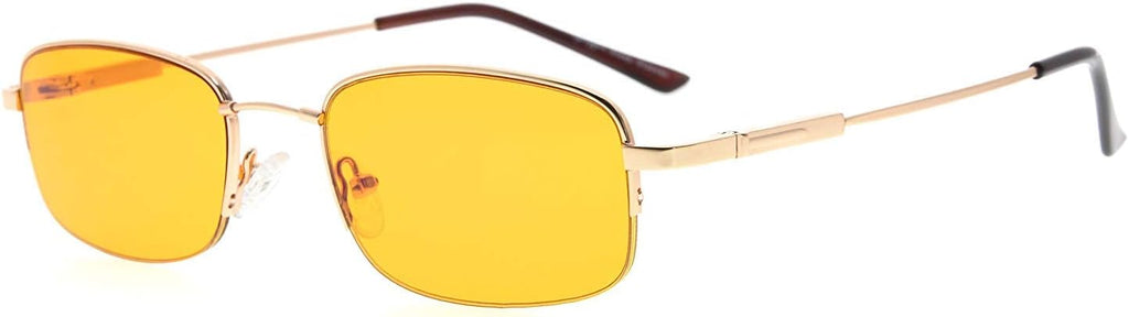 Eyekepper 97% Blue Light Blocking Reading Glasses-Better Sleep Computer Readers-Mens Womens Memory Titanium