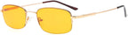 Eyekepper 97% Blue Light Blocking Reading Glasses-Better Sleep Computer Readers-Mens Womens Memory Titanium