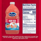 Ocean Spray® Ruby Red Grapefruit Juice Drink, 64 Fl Oz Bottle (Pack of 8)