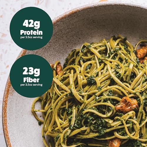 Explore Cuisine Organic Edamame Spaghetti - Pack of 6 (8 oz) - Easy-to-Make Gluten Free Pasta - High in Plant Protein & Fiber - Vegan, Keto Friendly, Non- GMO - 24 Total Servings