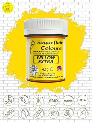 Sugarflair Maximum Concentrated Paste Edible Food Colouring 42g - Yellow Extra