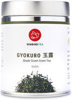 Senbird Premium Gyokuro - Japanese Shade Grown Green Tea - From Kyoto Japan - Imperial Loose Leaf Green Tea In Airtight Tea Tin (1.76oz/50g) (Isshin)