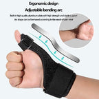 HAILM Wrist Brace with Thumb Spica Splint, Adjustable Carpal Tunnel Night Support, for Arthritis, Sprains, Tendonitis, Ligament Injury, Sports Protection Fit Women & Men