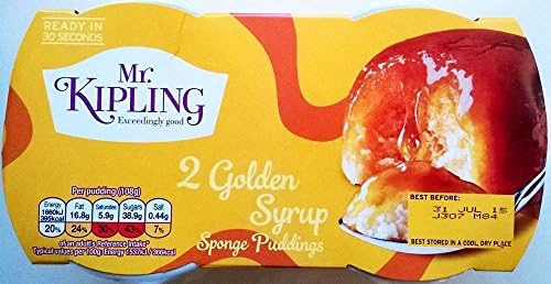 Mr Kipling Golden Syrup Sponge Puddings 1 X 2 Puddings
