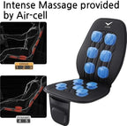 Vehicle Seat Air Massage Cover. Tailored for Long-Distance Drivers for Long commutes. 11 Air Cells Dynamic Work for Back & Hip. Relax Muscles While Driving, Slim Comfy Design (Black)