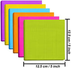Resinta 120 Pieces Cocktail Napkin Neon Napkins Beverage Luncheon Paper Napkins 2 Ply for Party Favors, 6 Colors