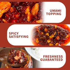 S&B Chili Oil With Crunchhy Garlic 3.9oz Pack of 6 Bundle with FREE KC Commerce Wodden Spoon (3.9oz Pack of 6 Spicy)