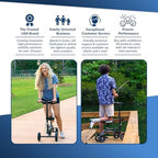 KneeRover Economy Knee Scooter Steerable Knee Walker for Adults for Foot Surgery, Broken Ankle, Foot Injuries - Foldable Knee Rover Scooter for Broken Foot Injured Leg Crutch (Blue)