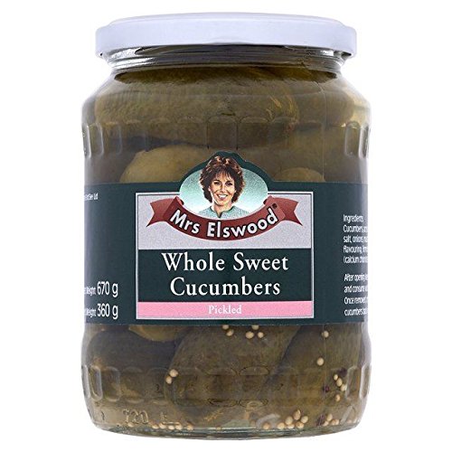 Mrs Elswood Whole Sweet Cucumbers - 670g