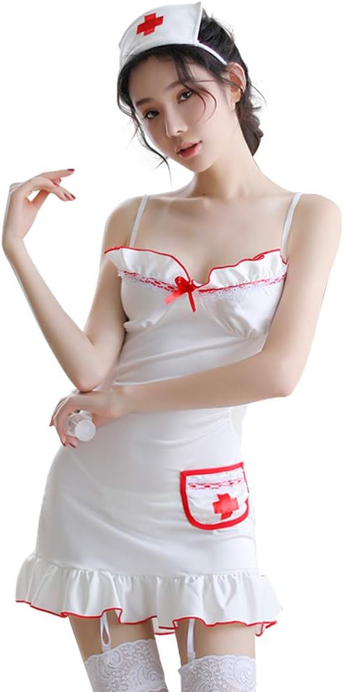 SINMIUANIME Women Lingerie Sexy Lingerie Nurse Uniform Adult Cosplay Costume Lingerie