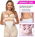 4 Pack Lipo Foam Pads Post Surgery 8"X11", Ab Board Foam Liposuction Recovery, Compression Foam Boards for Tummy, Arms, Thighs, Multi-Purpose Lipo Foam Sheets