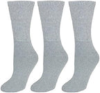 CTM Women's Diabetic Crew Socks (3 Pair Pack)