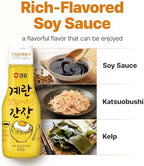 SEMPIO Soy Sauce for Egg Dishes - 25% Less Sodium, Made in Korea, Ideal for Rice, Noodles and Family Umami Sweetness, Kelp & Katsuo Infused, Flavor-locking bottle (6.7 fl oz / 200ml, Vegan, Non-GMO)