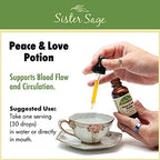 Peace & Love Potion, 100% All Natural Hawthorne Heart Support Tincture (4 Oz)