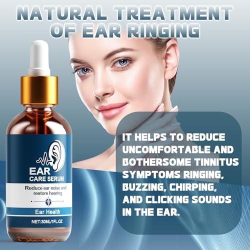 Tinnitus Relief for Ringing Ears, Natural Ringing Relief Drops, Reduce Buzzing and Clicking Noise & Relieve Ringing Ears, Soothe Ear Noise and Support Ear Health for Men & Women 30ML