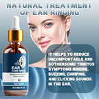 Tinnitus Relief for Ringing Ears, Natural Ringing Relief Drops, Reduce Buzzing and Clicking Noise & Relieve Ringing Ears, Soothe Ear Noise and Support Ear Health for Men & Women 30ML