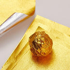 200pcs Chocolate Candy Wrappers Gold Aluminum Foil Wrapping Papers Square Sweets Lolly Paper Food Candy Tin Foil Wrappers for Candy Packaging Decoration (4 by 4-Inch) Orange peel design