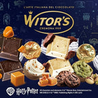 Witor's Holiday Chocolate Bar, Italian Chocolate, Made in Italy, Perfect for Gifting, 6 Bars Included (Dark Chocolate Golden Crystals)