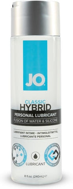 JO Classic Hybrid Personal Lubricant – Long-Lasting Silicone & Water Based Lube for Men, Women & Couples – 8 fl oz