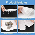 Car Tissue Refill Kit, Tissue Refill for Car Visor Tissue Holder, Round Paper Towel Holder with 9 Packs Paper
