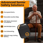 SecuLife GPS Tracker for Elderly with Fall Detection – Medical Alert System for Seniors with 24/7 Monitoring, Caregiver App, Lightweight, SOS Panic Button & Assistive Speakerphone for Personal Safety