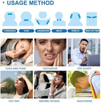 40 Sheets Cooling Patches, Cooling Gel Patches, Summer Hydrogel Cooling Patches for Forehead Hot Weather Cooling Comfort Soft on Skin, Long-Lasting Cool Pack for Portable Travel & Outdoor Activities