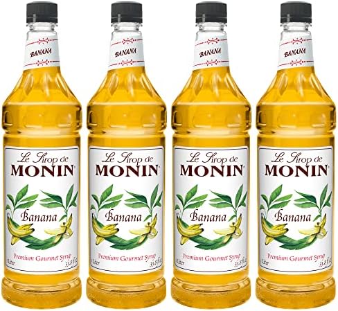 Monin Banana, 48-Ounce Packages (Pack of 4)