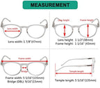 Eyekepper Oval Spring Hinges Ladies Reading Glasses +1.00 Transparent Frame Round Reader Eyeglasses for Women Reading