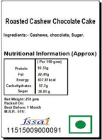Ghasitaram Gifts Diwali Gifts Sweets - Roasted Cashew Chocolate Cake