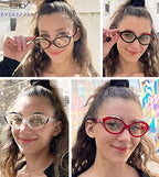 Eyekepper 4 Pack Cat Eye Reading Glasses Blue Light Blocking Women Readers +2.50