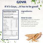 Dry Barley Grain by Goya, Pearl Barley, Pantry Staples, Cebada, Barley for Cooking, Cereal, and Soup, High in Fiber, Nutritious and Versatile, 16oz. Bag