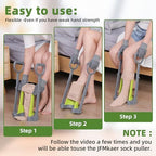 Compression Sock Aid Device - Sock Aids for Compression Stocking - Helper Device for Putting on Hosiery -with Replaceable Dressing Stick