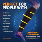CTHH 3 Pairs Calf Compression Sleeves for Men & Women – Footless Compression Socks Leg Sleeve Support for Shin Splints