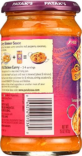 PATAKS Mild Curry Sauce, 14.5 OZ